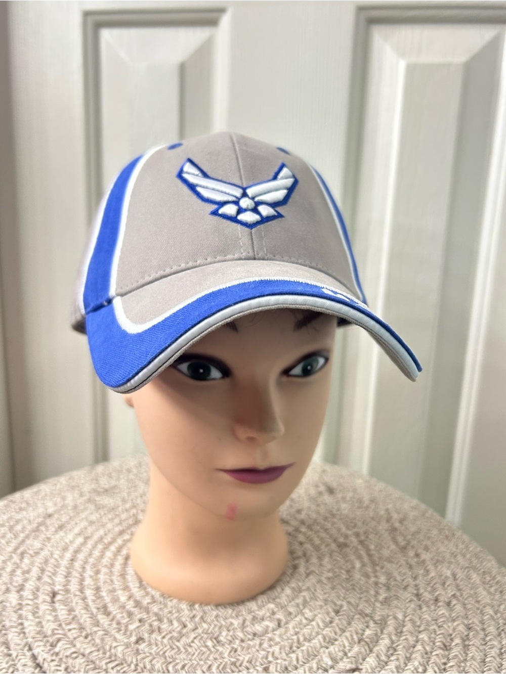 Eagle Crest U.S. Air Force Hat Men's Adjustable Blue Gray Military Baseball Cap